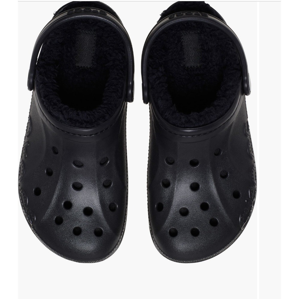 Crocs Unisex Baya Lined Clogs – Black – Women's 13 / Men's 11 NWT - Picture 2 of 6